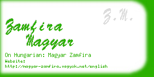zamfira magyar business card